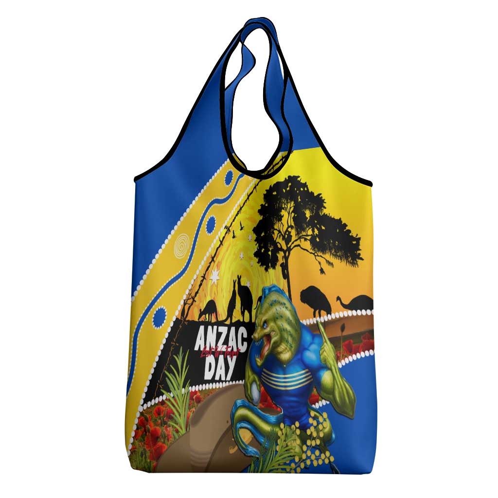 Eels Rugby ANZAC Day Grocery Bag Parra Mascot Rosemary Starry Night