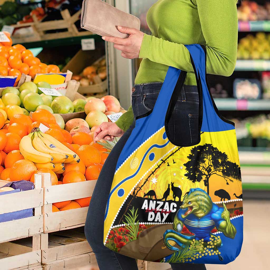 Eels Rugby ANZAC Day Grocery Bag Parra Mascot Rosemary Starry Night