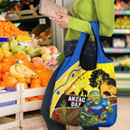 Eels Rugby ANZAC Day Grocery Bag Parra Mascot Rosemary Starry Night