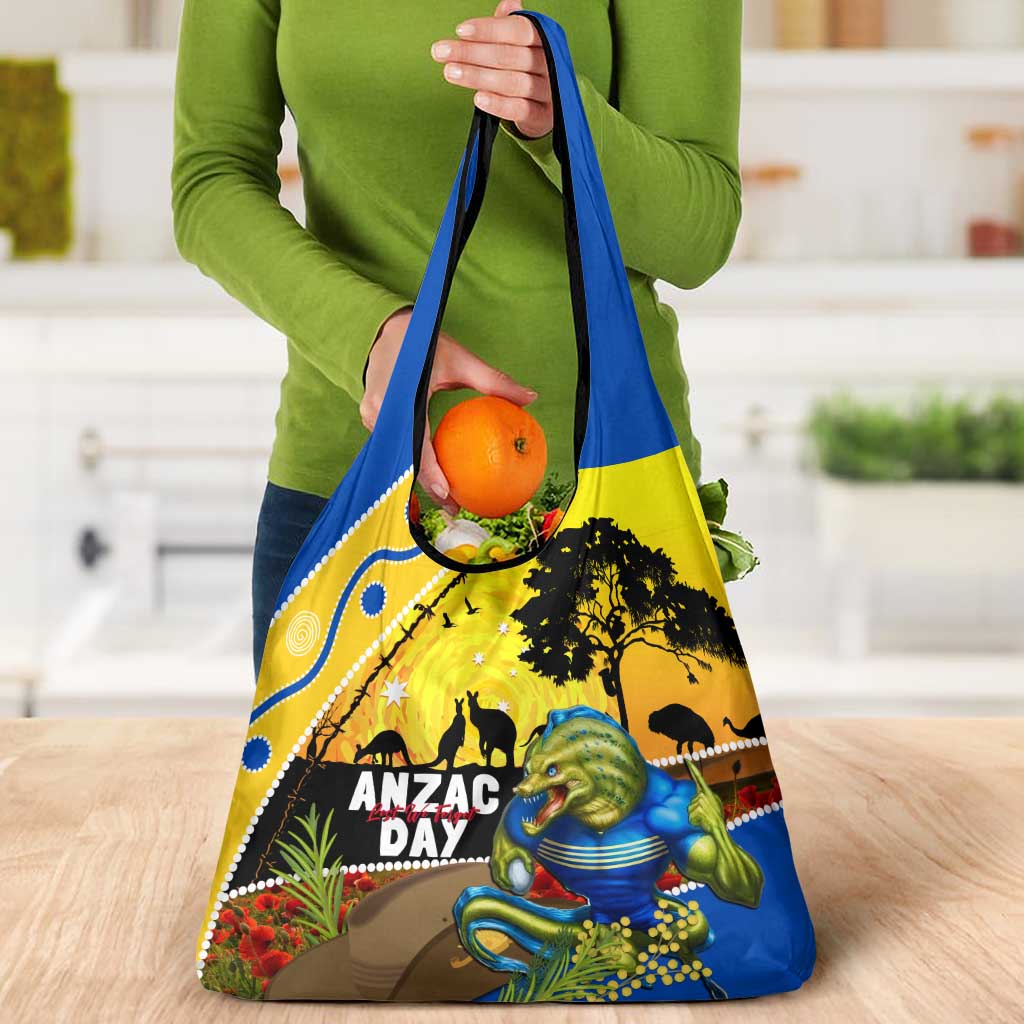 Eels Rugby ANZAC Day Grocery Bag Parra Mascot Rosemary Starry Night