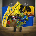 Eels Rugby ANZAC Day Hooded Blanket Parra Mascot Rosemary Starry Night