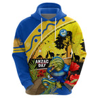 Eels Rugby ANZAC Day Hoodie Parra Mascot Rosemary Starry Night