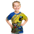 Eels Rugby ANZAC Day Kid T Shirt Parra Mascot Rosemary Starry Night