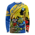 Eels Rugby ANZAC Day Long Sleeve Shirt Parra Mascot Rosemary Starry Night