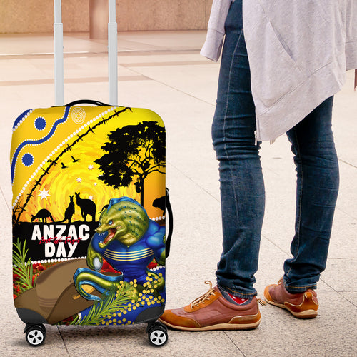 Eels Rugby ANZAC Day Luggage Cover Parra Mascot Rosemary Starry Night