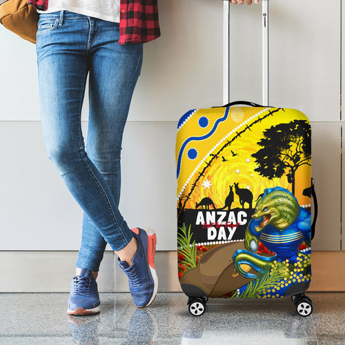 Eels Rugby ANZAC Day Luggage Cover Parra Mascot Rosemary Starry Night