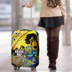 Eels Rugby ANZAC Day Luggage Cover Parra Mascot Rosemary Starry Night