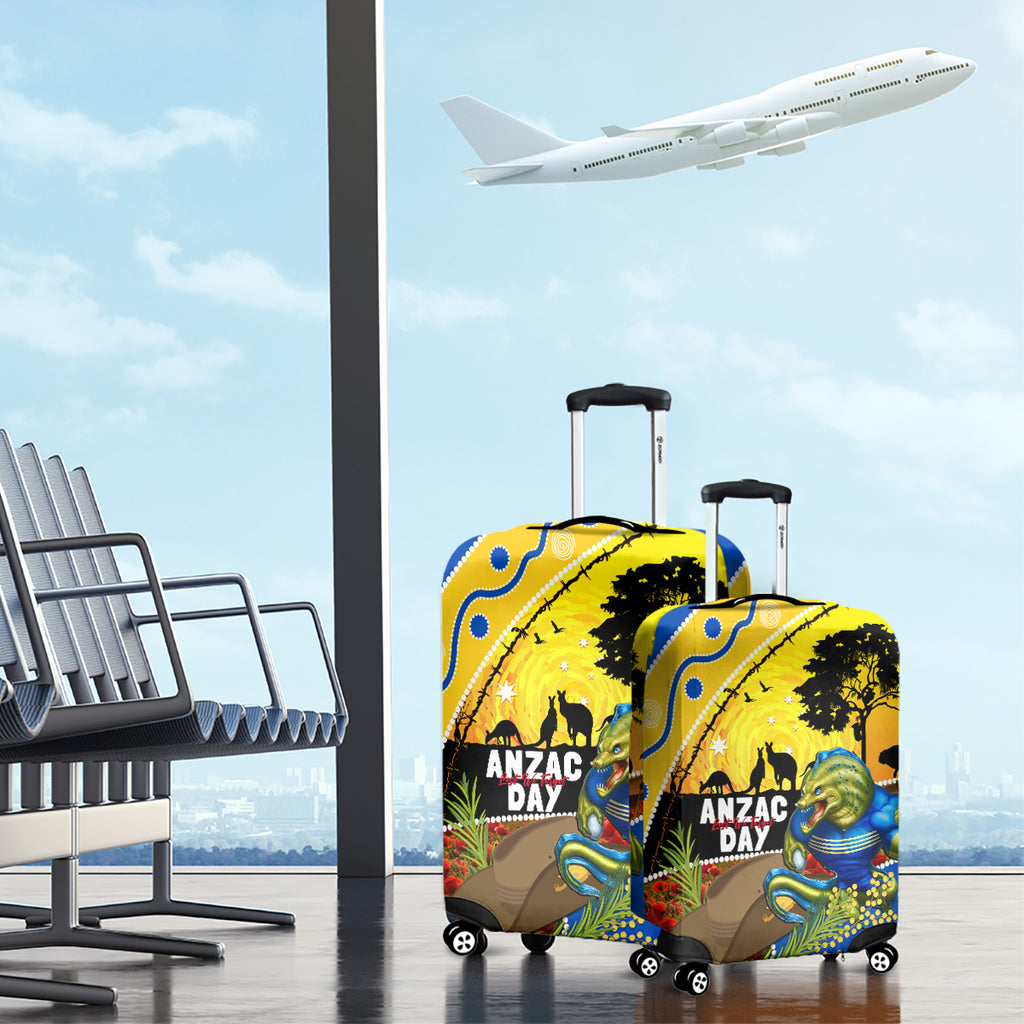 Eels Rugby ANZAC Day Luggage Cover Parra Mascot Rosemary Starry Night