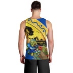 Eels Rugby ANZAC Day Men Tank Top Parra Mascot Rosemary Starry Night