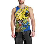 Eels Rugby ANZAC Day Men Tank Top Parra Mascot Rosemary Starry Night