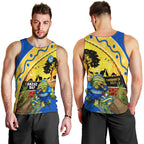 Eels Rugby ANZAC Day Men Tank Top Parra Mascot Rosemary Starry Night