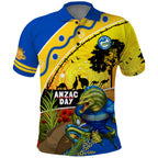 Eels Rugby ANZAC Day Polo Shirt Parra Mascot Rosemary Starry Night