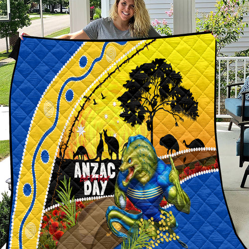 Eels Rugby ANZAC Day Quilt Parra Mascot Rosemary Starry Night