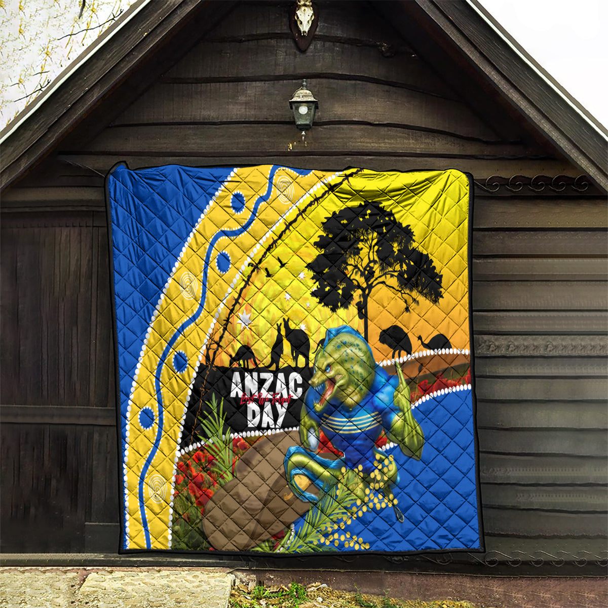 Eels Rugby ANZAC Day Quilt Parra Mascot Rosemary Starry Night