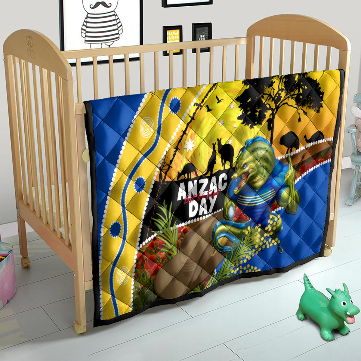 Eels Rugby ANZAC Day Quilt Parra Mascot Rosemary Starry Night