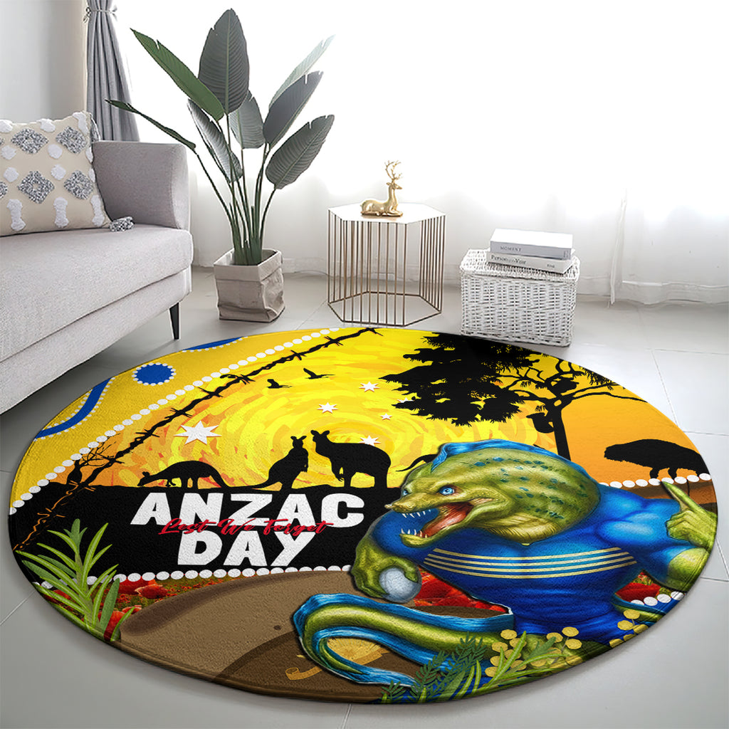 Eels Rugby ANZAC Day Round Carpet Parra Mascot Rosemary Starry Night