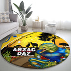 Eels Rugby ANZAC Day Round Carpet Parra Mascot Rosemary Starry Night