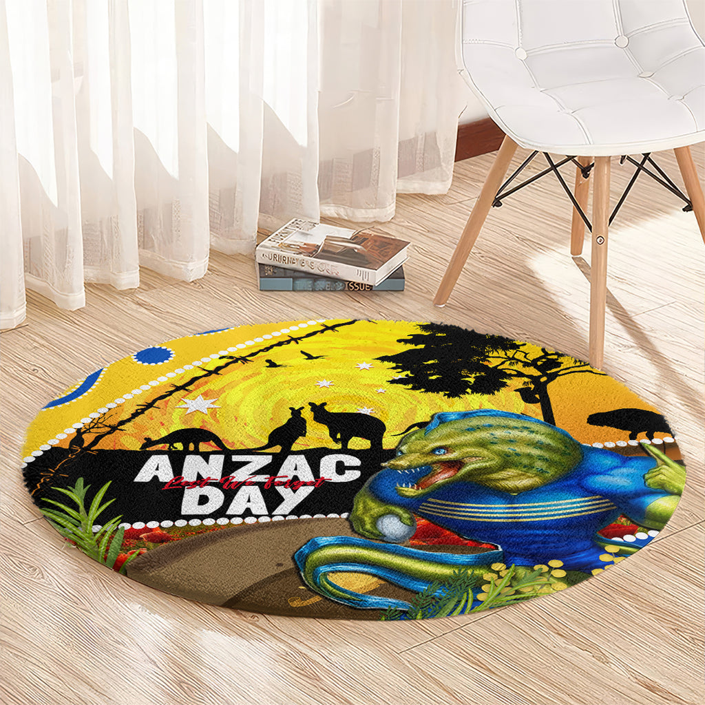 Eels Rugby ANZAC Day Round Carpet Parra Mascot Rosemary Starry Night