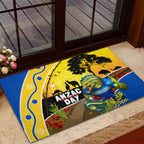 Eels Rugby ANZAC Day Rubber Doormat Parra Mascot Rosemary Starry Night