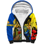 Eels Rugby ANZAC Day Sherpa Hoodie Parra Mascot Rosemary Starry Night
