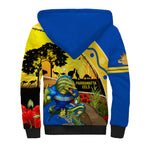 Eels Rugby ANZAC Day Sherpa Hoodie Parra Mascot Rosemary Starry Night