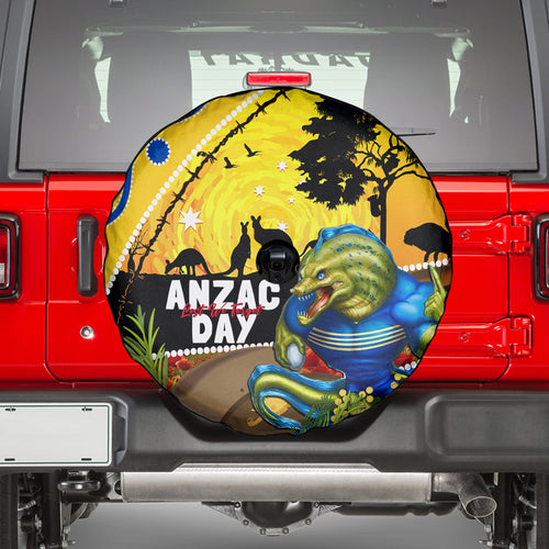 Eels Rugby ANZAC Day Spare Tire Cover Parra Mascot Rosemary Starry Night