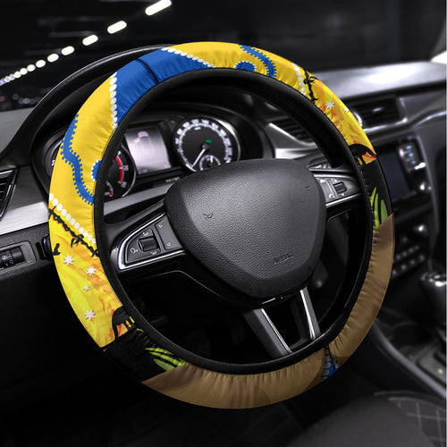 Eels Rugby ANZAC Day Steering Wheel Cover Parra Mascot Rosemary Starry Night