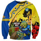 Eels Rugby ANZAC Day Sweatshirt Parra Mascot Rosemary Starry Night