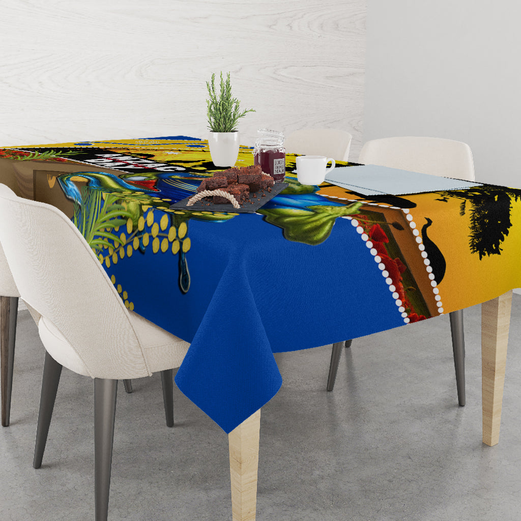 Eels Rugby ANZAC Day Tablecloth Parra Mascot Rosemary Starry Night