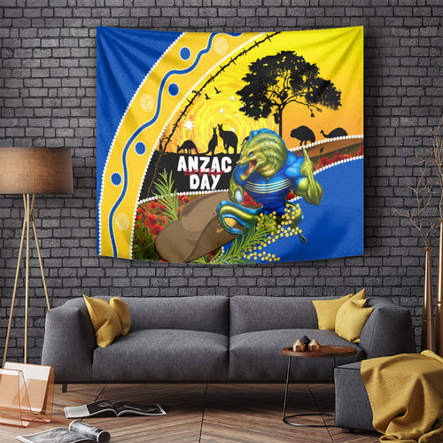 Eels Rugby ANZAC Day Tapestry Parra Mascot Rosemary Starry Night