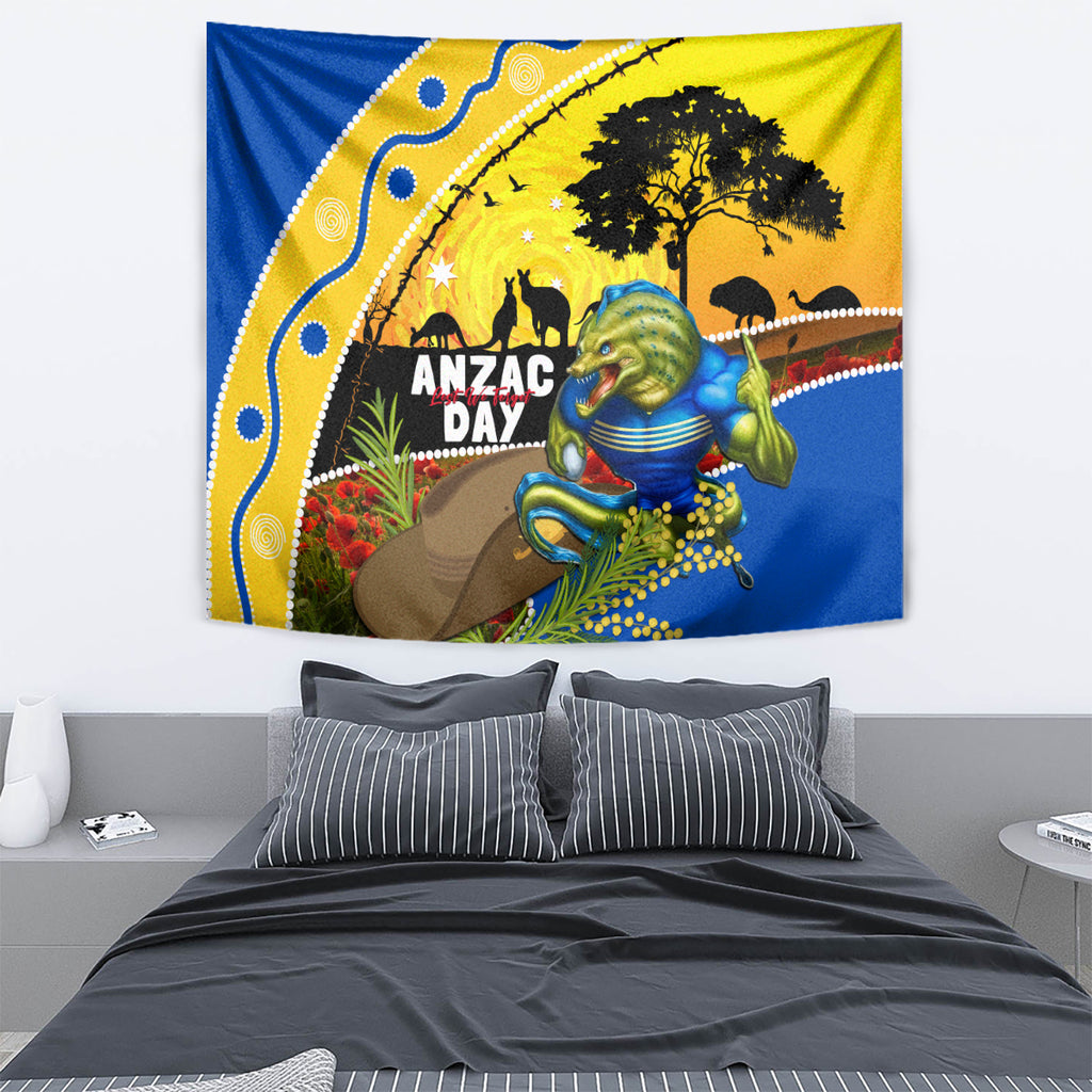 Eels Rugby ANZAC Day Tapestry Parra Mascot Rosemary Starry Night