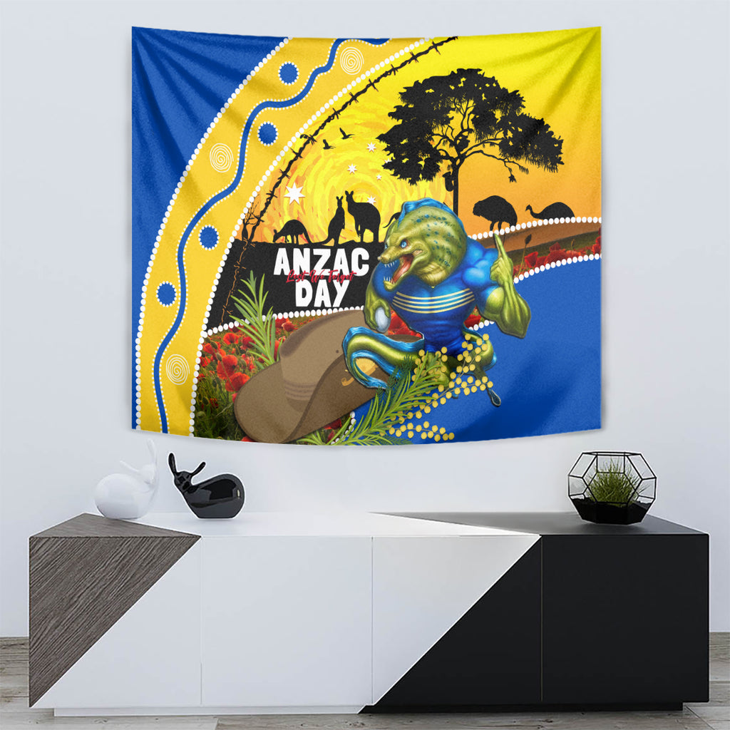 Eels Rugby ANZAC Day Tapestry Parra Mascot Rosemary Starry Night