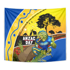 Eels Rugby ANZAC Day Tapestry Parra Mascot Rosemary Starry Night