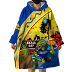 Eels Rugby ANZAC Day Wearable Blanket Hoodie Parra Mascot Rosemary Starry Night
