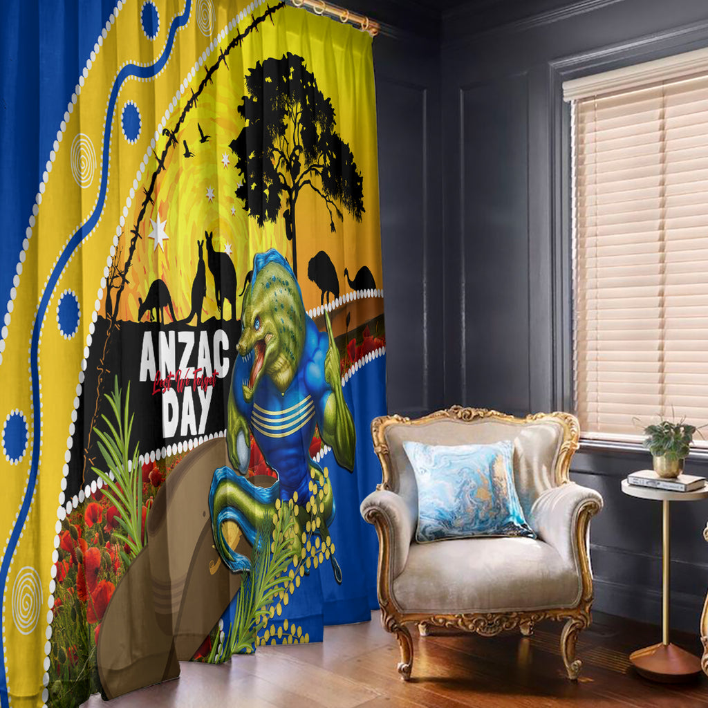 Eels Rugby ANZAC Day Window Curtain Parra Mascot Rosemary Starry Night