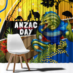 Eels Rugby ANZAC Day Window Curtain Parra Mascot Rosemary Starry Night