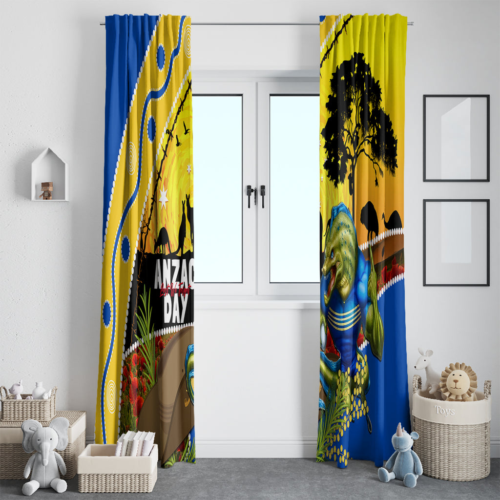 Eels Rugby ANZAC Day Window Curtain Parra Mascot Rosemary Starry Night