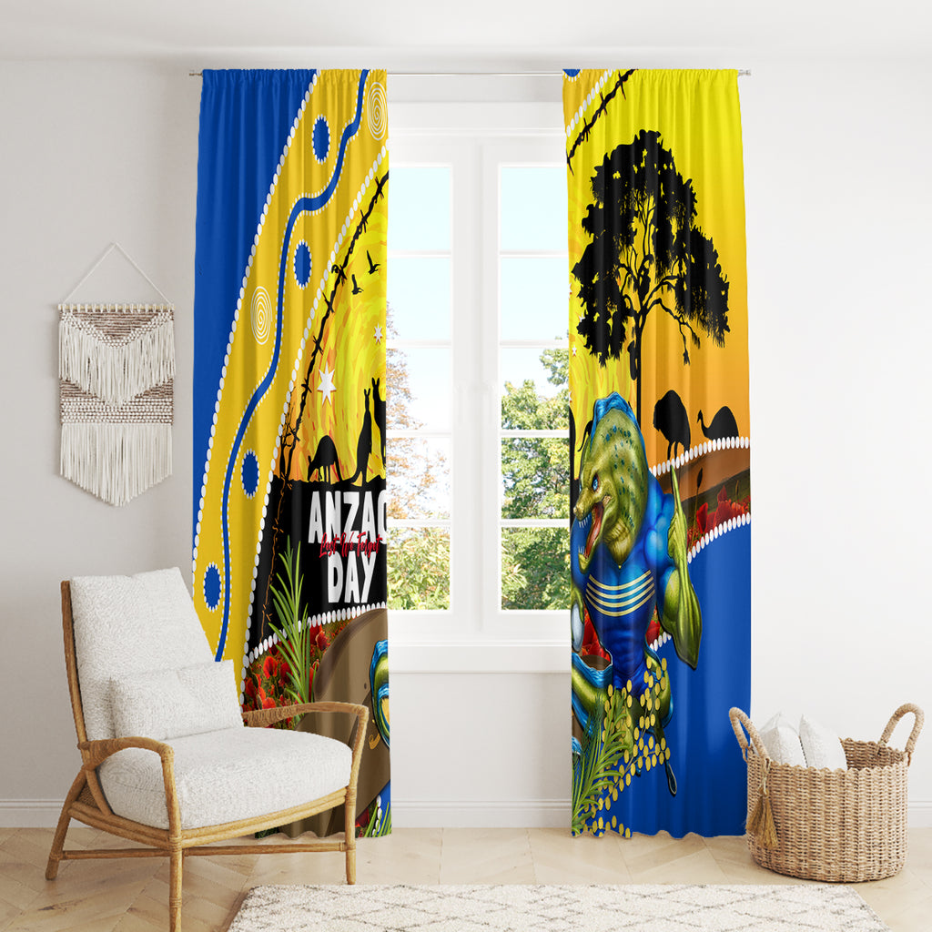 Eels Rugby ANZAC Day Window Curtain Parra Mascot Rosemary Starry Night