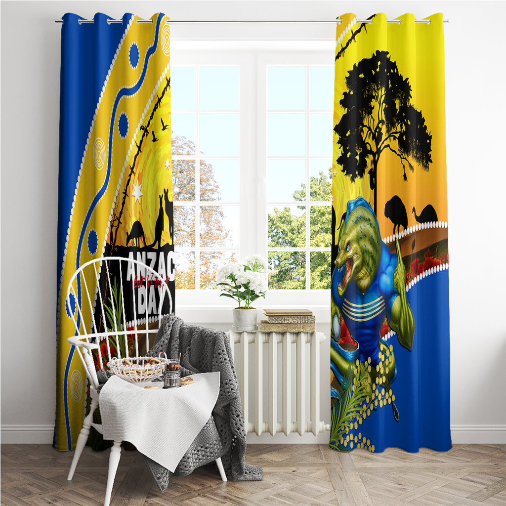 Eels Rugby ANZAC Day Window Curtain Parra Mascot Rosemary Starry Night
