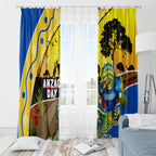 Eels Rugby ANZAC Day Window Curtain Parra Mascot Rosemary Starry Night