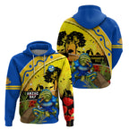 Eels Rugby ANZAC Day Zip Hoodie Parra Mascot Rosemary Starry Night