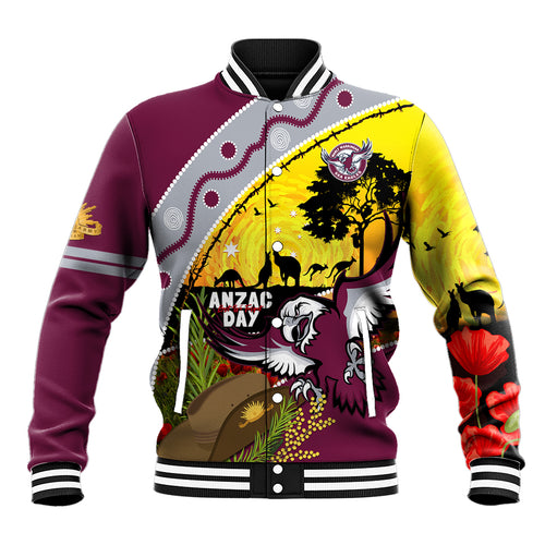 Eagles Rugby ANZAC Day Baseball Jacket Silvertails Rosemary Starry Night