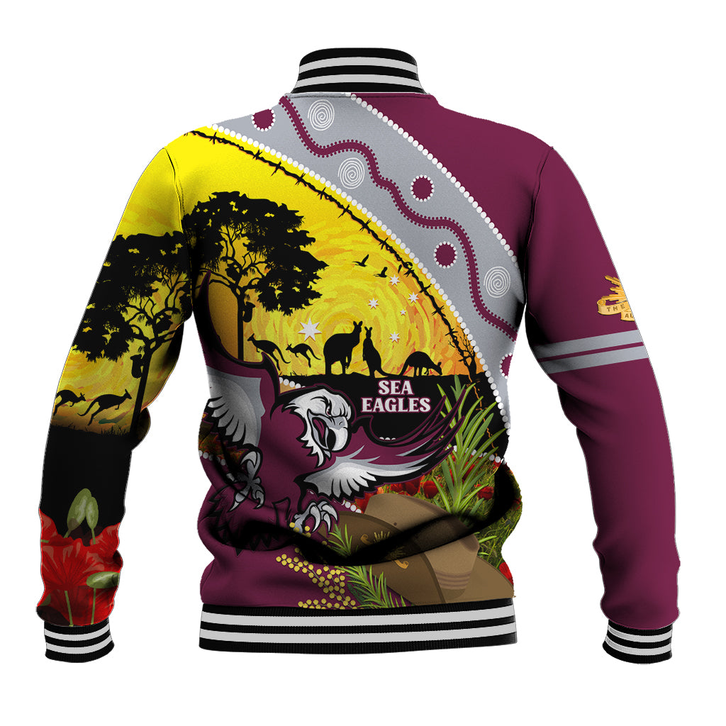 Eagles Rugby ANZAC Day Baseball Jacket Silvertails Rosemary Starry Night