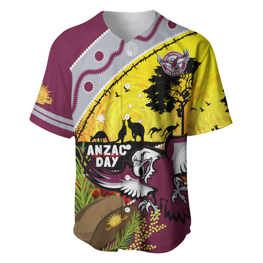 Eagles Rugby ANZAC Day Baseball Jersey Silvertails Rosemary Starry Night