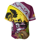 Eagles Rugby ANZAC Day Baseball Jersey Silvertails Rosemary Starry Night