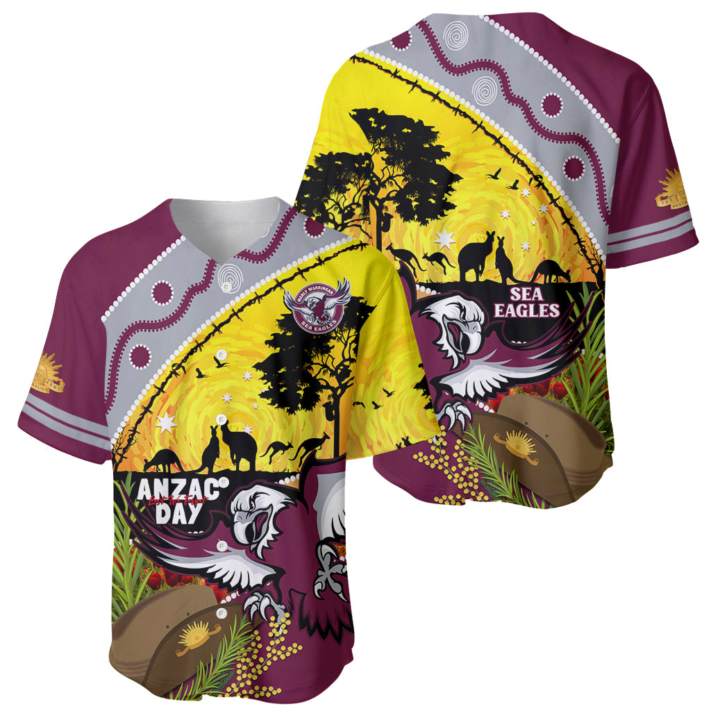 Eagles Rugby ANZAC Day Baseball Jersey Silvertails Rosemary Starry Night