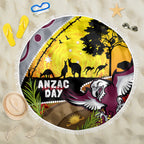 Eagles Rugby ANZAC Day Beach Blanket Silvertails Rosemary Starry Night