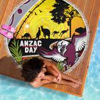 Eagles Rugby ANZAC Day Beach Blanket Silvertails Rosemary Starry Night