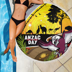 Eagles Rugby ANZAC Day Beach Blanket Silvertails Rosemary Starry Night