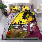 Eagles Rugby ANZAC Day Bedding Set Silvertails Rosemary Starry Night